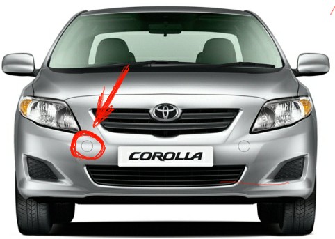 Кришечка в передній бампер Toyota Corolla E140  2007 1.6 Бензин Ивано-Франковск