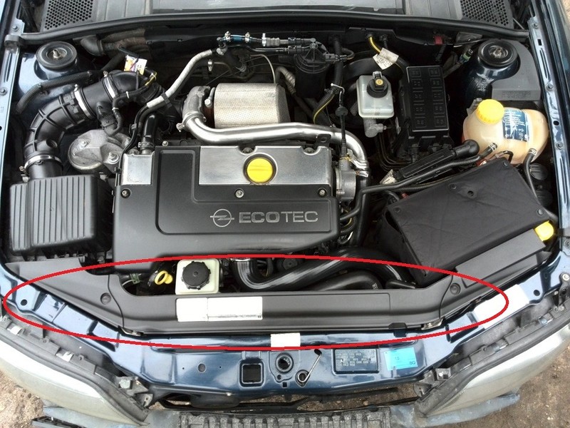 Декоративная накладка радиатора Opel Vectra B  1999 универсал 1.8 Бензин Винница