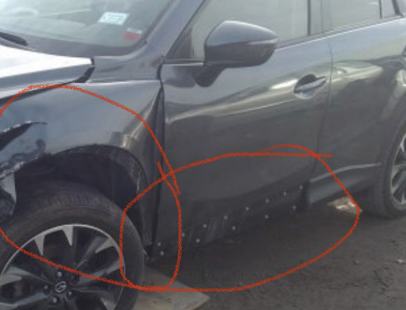 Молдинг водительской двери нижний Mazda CX-5  2016 2.5 Бензин Днепр