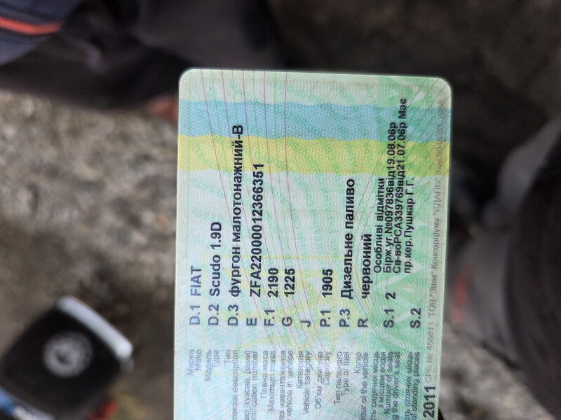 Граната права Fiat Scudo  1998 1.9 Дизель Умань