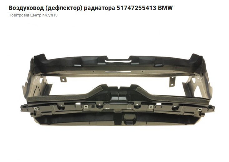 Воздуховод радиатора верхний (телевизор) BMW 3 Series F30  2016 2.0 Бензин Киев