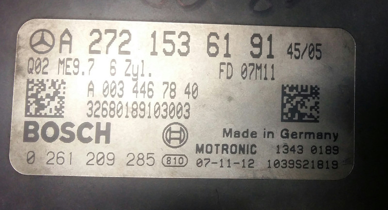 ECU Mercedes-Benz M-Class W164  2008 3.5 Бензин Хорол