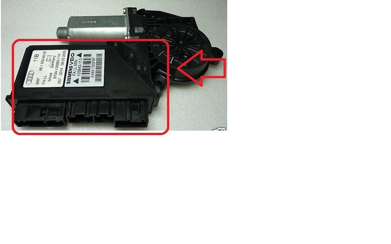 Привод электростеклоподъемника передний 8E1 959 801 B   Audi A4