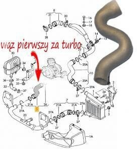 Патрубок 8E0145834M   Audi A4, Audi A6