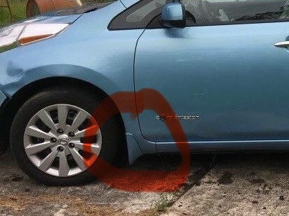 Брызговики передние Nissan Leaf  2015 хэтчбек 4.0 Электро Харьков