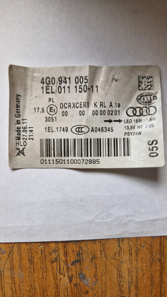 Фара ліва ауді а6 с7 4go941005 Audi A6 C7  2012 3.0 Дизель Староконстантинов