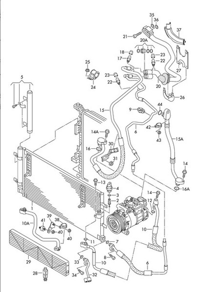 Патрубок кондиционера Audi A4 B8 2014 г.  2.0 л бензин Белая Церковь