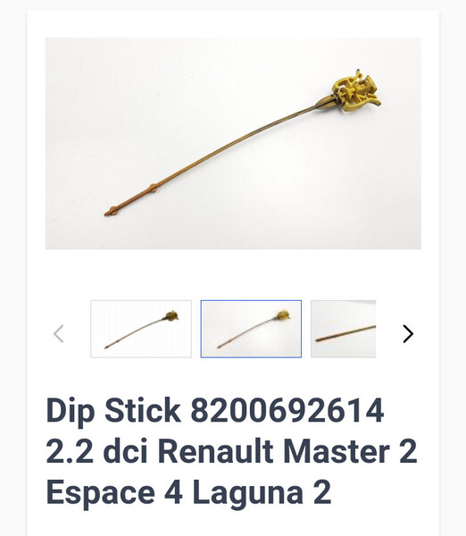 Щуп масляный 82 00 692 614   Renault Espace, Renault Laguna, Renault Vel Satis