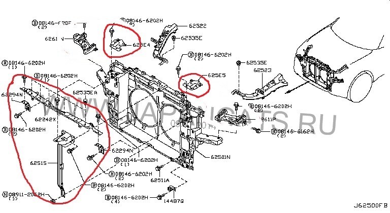 Замковая панель Infiniti FX 37S 2011 г.  3.7 л бензин Киев