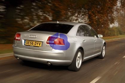 Фонарь сигнала торможения Audi A8 D3  2007 4.2 Дизель Одесса