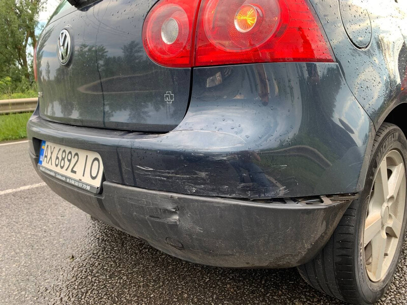 Бампер задний в сборе 1K6807417GRU   Volkswagen Golf