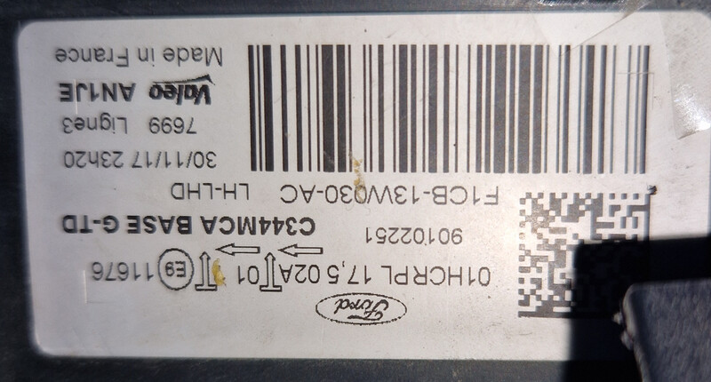 Фара передняя Ford C-Max универсал 2017 г.  1.5 л дизель Берегово