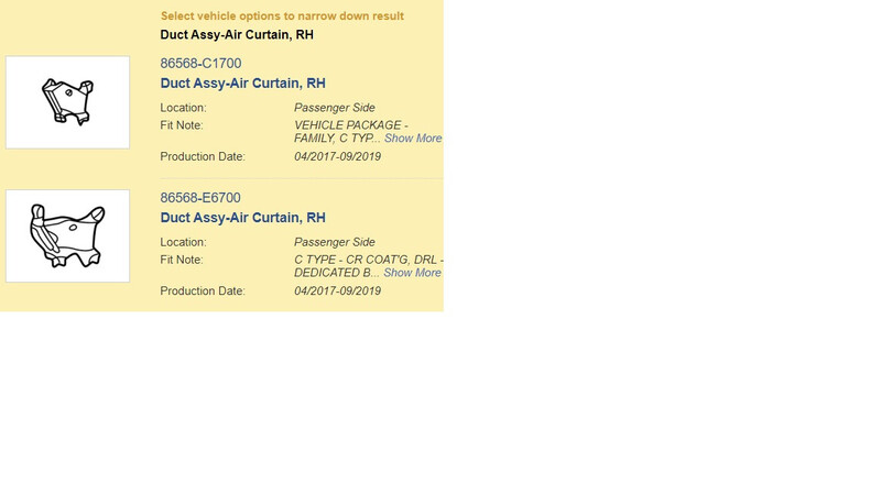 Воздуховд бампера переднего Hyundai Sonata sport limited 2018 