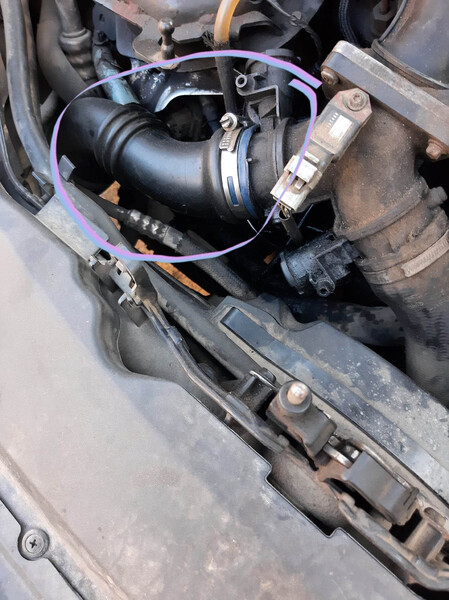 Патрубок радиатора Ford Focus 2 купе 2006 г.  2.0 л дизель