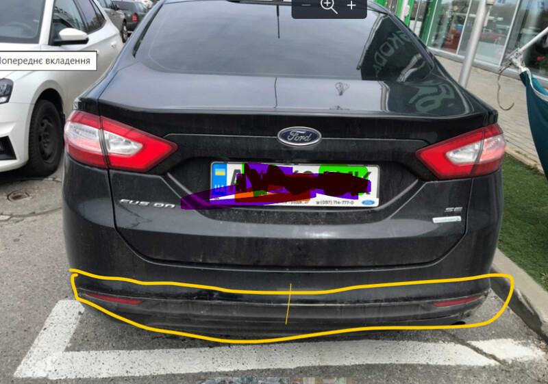 Накладки бампера заднего Ford Fusion  2012 1.6 Бензин Харьков