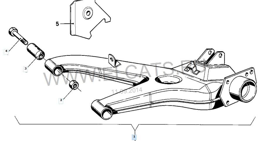 Рычаг задний правый 33 32 1 119 600   BMW 3 Series