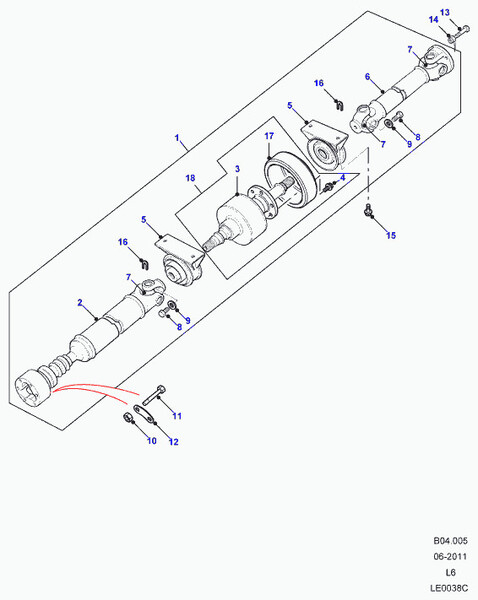 Кардан в зборі Land Rover Freelander 2000 р.  2.0 л дизель Слов'янськ