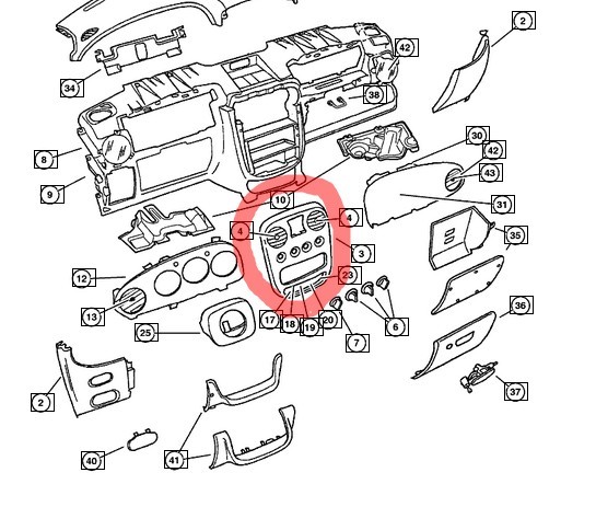 Рамка-консоль магнитафона Chrysler PT Cruiser 2.0L 4 CYL DOHC 16V (ECC) 2001 хэтчбек 20.0 Бензин Одесса