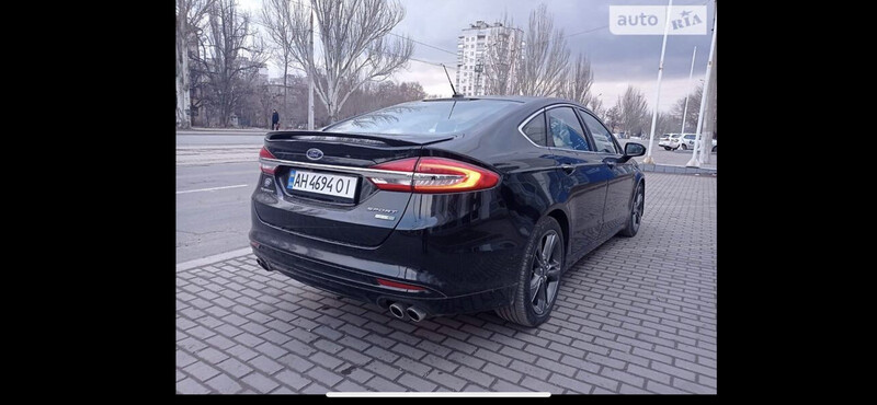Накладки на задний бампер (структура и в цвет) Ford Fusion Sport 2017 1.5 Бензин Запорожье