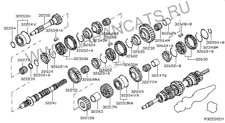Первинний вал Nissan Pathfinder R51  2008 2.5 Дизель 