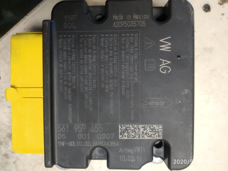 Блок управління Airbag 561959655   Volkswagen Jetta, Volkswagen Passat