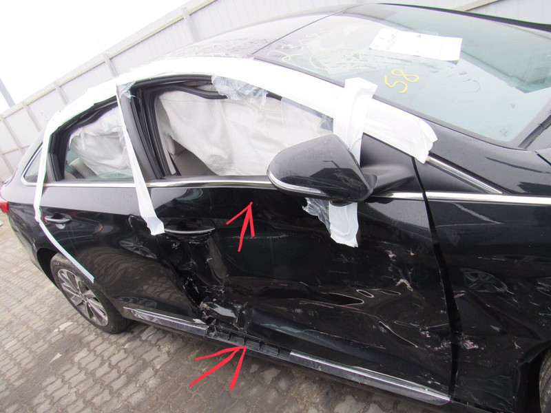 Правый нижний порог с хромом Hyundai Sonata 7  2016 2.0 Бензин Киев