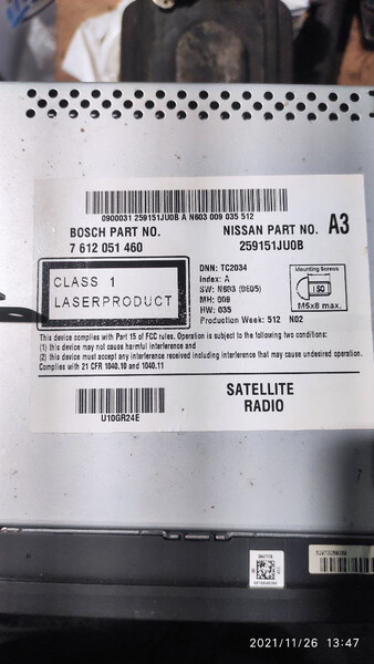 Автомагнітола Nissan Juke  2013  Бензин 