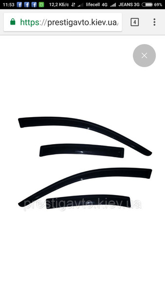 Ветровики mg550 MG 550 2013 г.  1.8 л бензин Чернигов