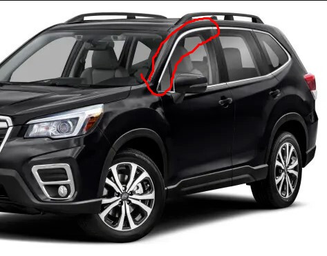 Молдинг двери хромированный верхний Subaru Forester  2020 2.5 Бензин 