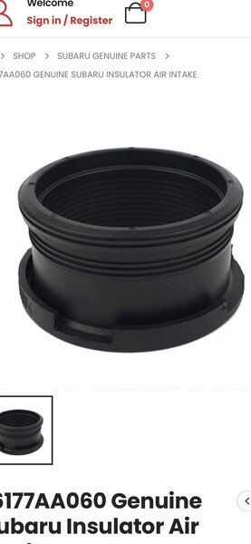 Уплотнитель трубки интеркулера Subaru Forester  2013 2.1 Дизель 