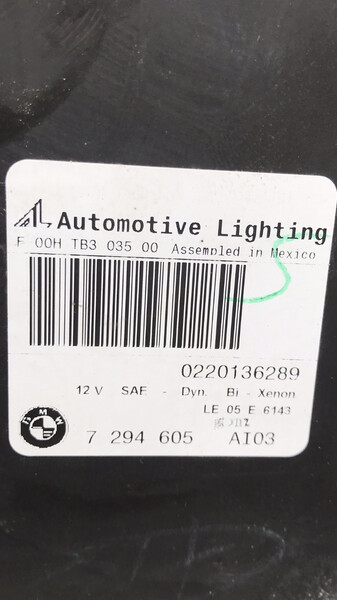 Рестайл ксенон левый фара BMW X5 E70  2012 3.0 Бензин 