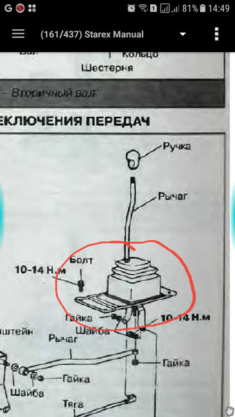 Кожух механизма переключения передач Hyundai H200  1999 2.5 Дизель Александрия