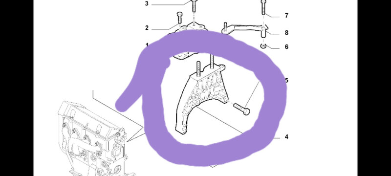 Кріплення кпп Fiat Linea 2012 г.  1.4 л бензин