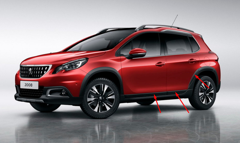Молдинги, левая сторона Peugeot 2008  2018 2.0 Бензин Киев