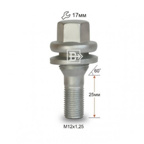 Болты колесные 12x1.25 Peugeot 307  2001 Снигиревка