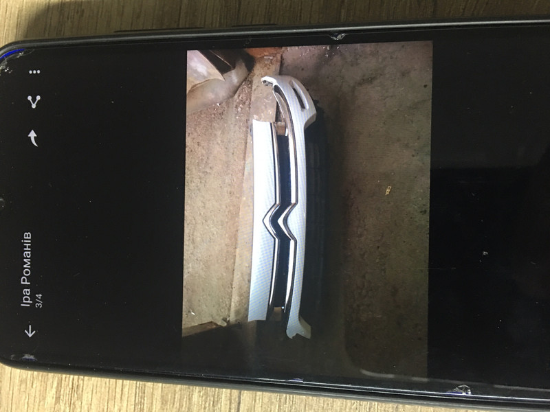 Верхняя часть переднего бампера Citroen Berlingo  2013 1.6 Дизель 