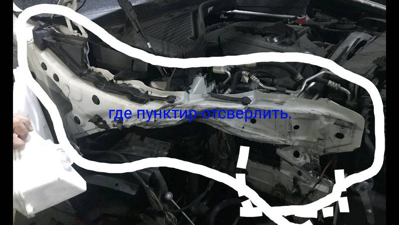 Лонжерон правый передний BMW X5 E70  2011 3.0 Бензин Чернигов