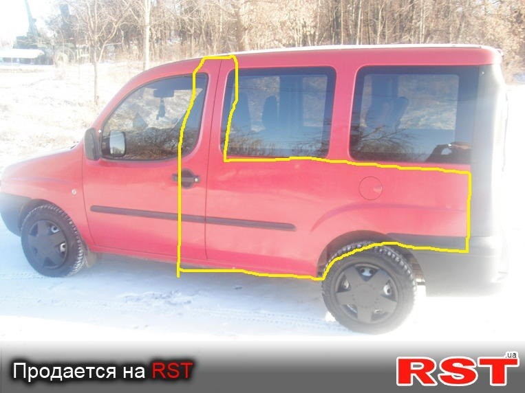 Боковина Fiat Doblo 2001 г.  1.9 л дизель Чернигов