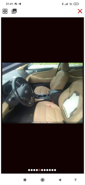 Сиденье водителя (бежевая кожа) Hyundai Sonata 6  2013 2.4 Гибрид 