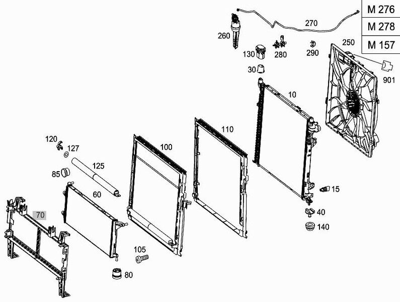 Кассета радиаторов в сборе w166 Mercedes-Benz GLS-Class  2019 3.0 Бензин Хмельницкий