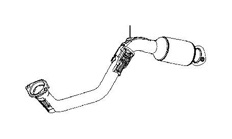 Приемная труба с катализатором Toyota RAV4 Hybrid Limited 2017 