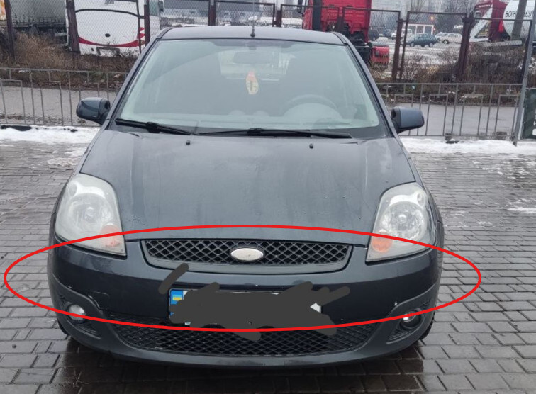 Верхняя часть переднего бампера Ford Fiesta MK6  2007 хэтчбек 1.4 Бензин Хмельницкий