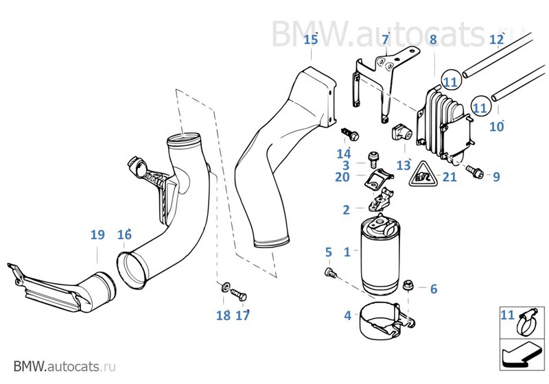 Паливний фільтр 13327787825   BMW 5 Series