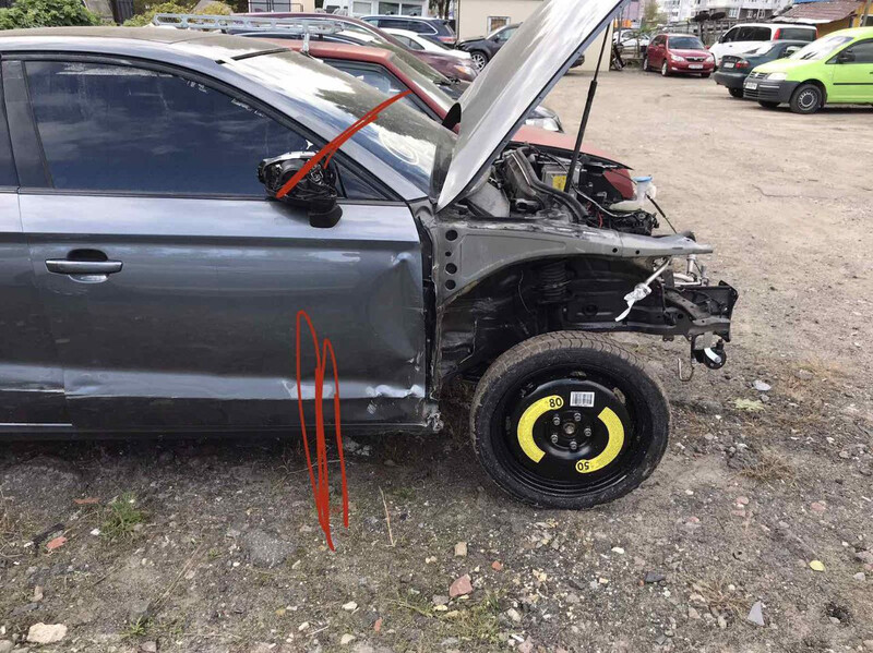 Четверть кузова передняя правая Audi A3  2016 1.8 Бензин Винница