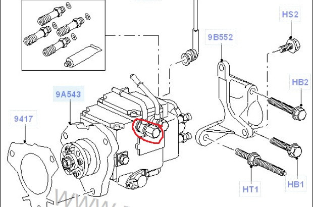 Клапан ТНВД Ford Transit Connect 2003 г.  1.8 л дизель Новоукраинка