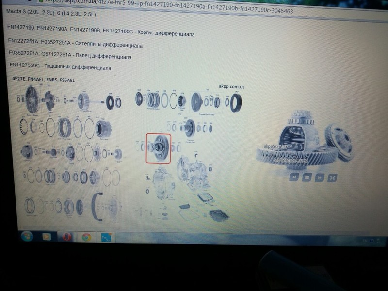 Дифференциал моста Mazda Atenza  2004 хэтчбек 2.0 Бензин Киев