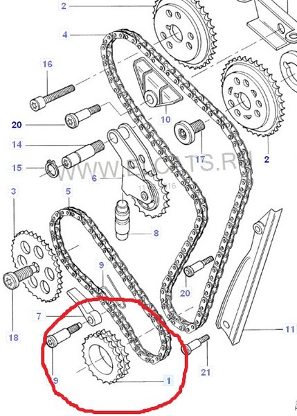Шестерня коленвала) Ford Scorpio 1990 г.  2.0 л бензин Киев