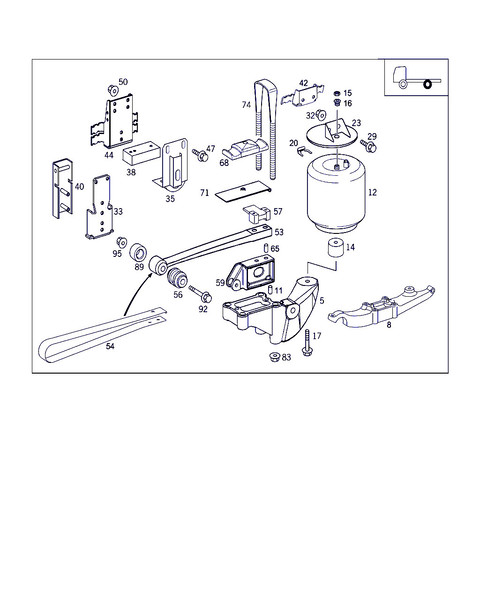 Опора стабилизатора Mercedes-Benz 1217  1998  Дизель Київ