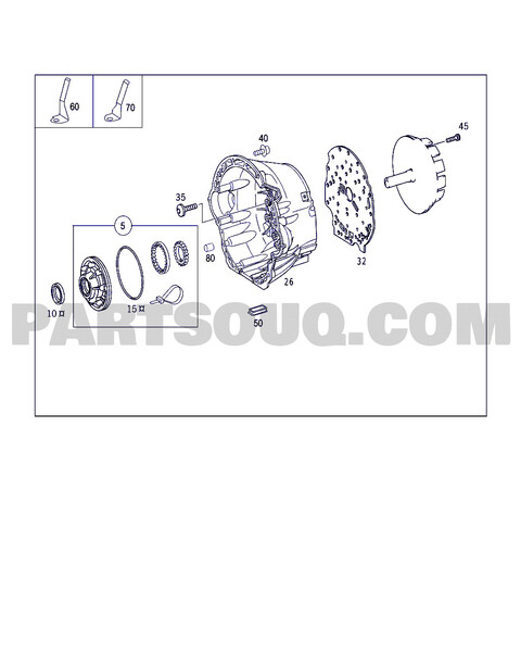 Корпус АКПП Mercedes-Benz E-Class  1996 
