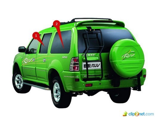 Левое боковое стекло багажника 5403101-a05 Great Wall Sing  2006 2.8 Дизель Днепропетровск